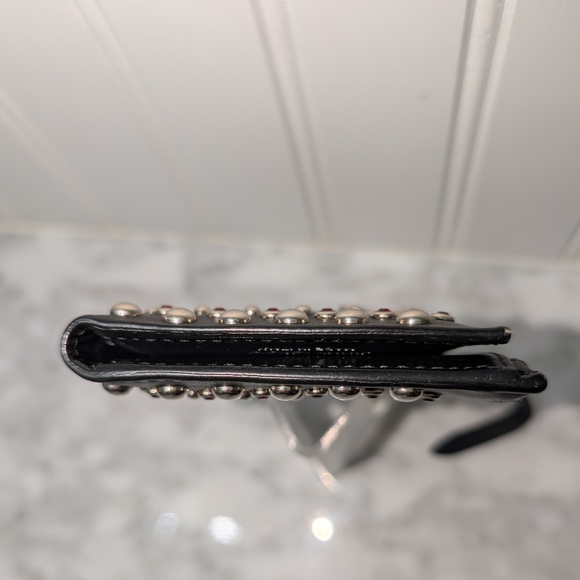 Authentic Jimmy Choo Litzy Studded Leather Bifold Wallet - Picture 4 of 10